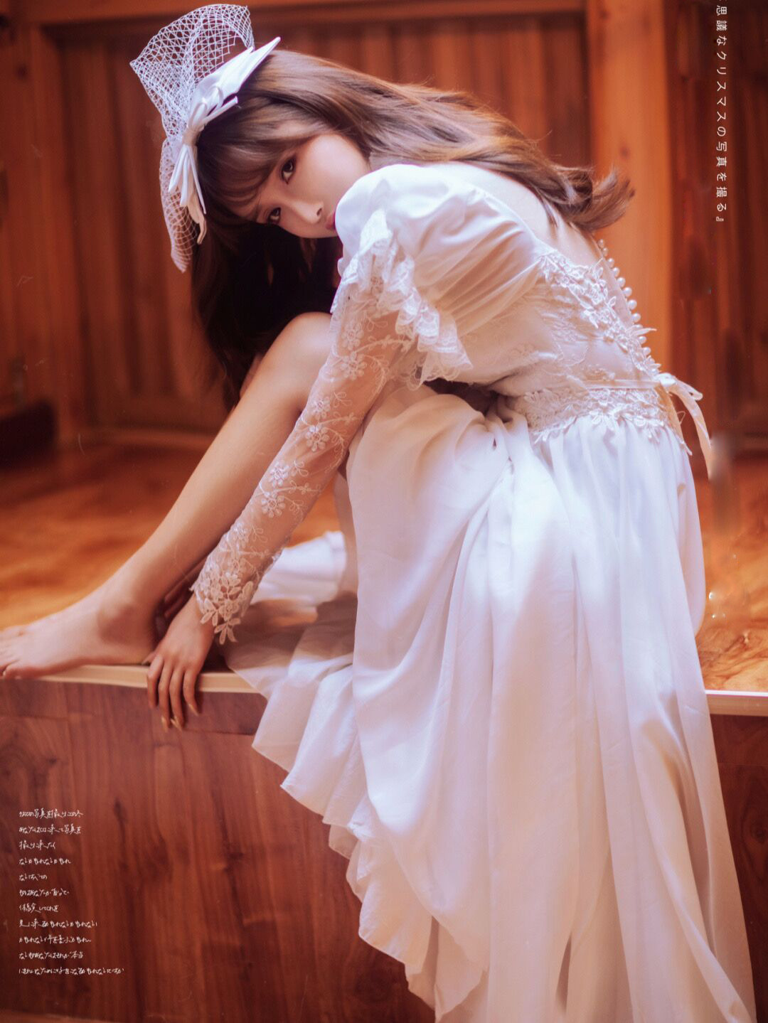 新款复古董婚纱写真主题服装时尚唯美森系女孩艺术照拍照摄影礼服