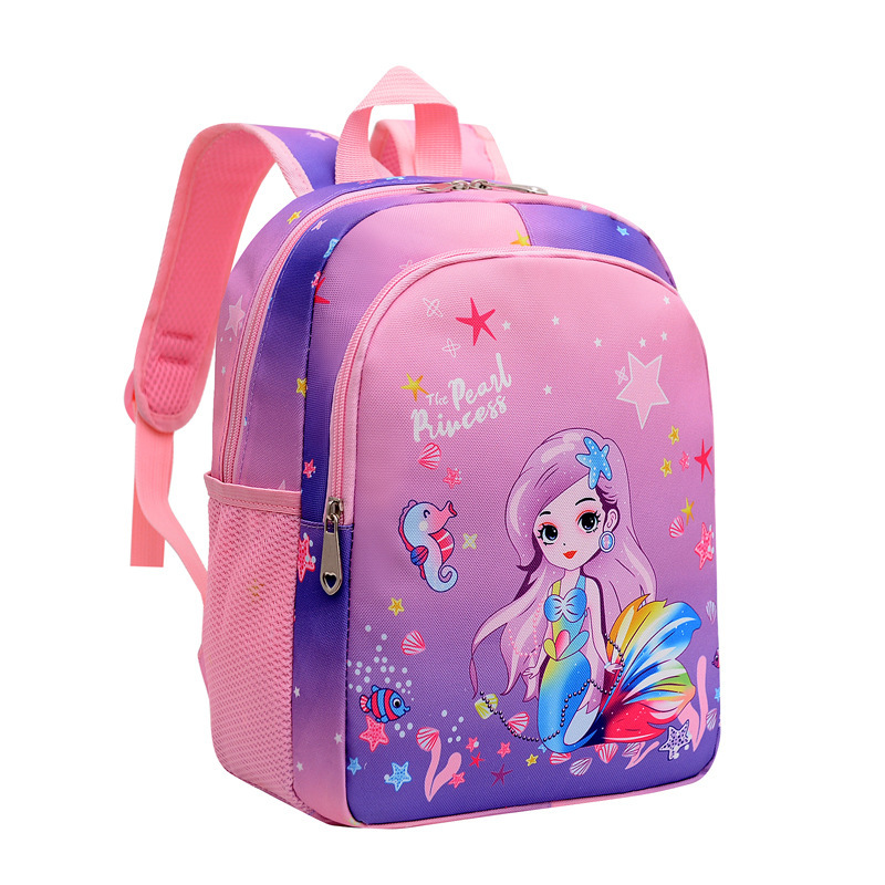 Direct Selling Cross-Border Cute Mermaid Schoolbag Baby Girl Kindergarten Burden Reduction Children Backpack Foreign Trade Unicorn Backpack