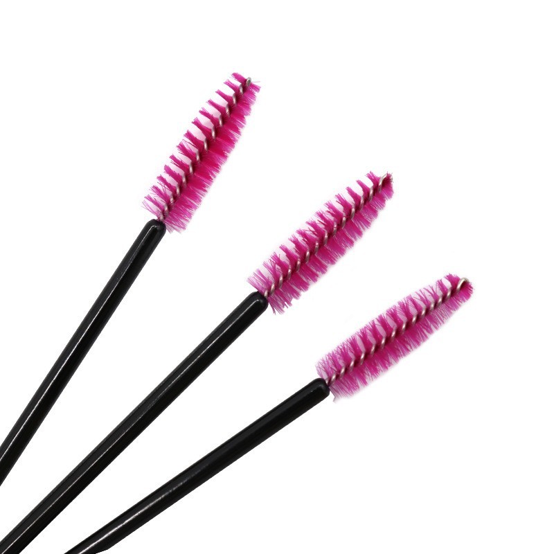Disposable Nylon Brush Mini-Portable Color Eyelash Curler Spiral Eyebrow Brush Eyelash Mascara Brush Makeup Comb