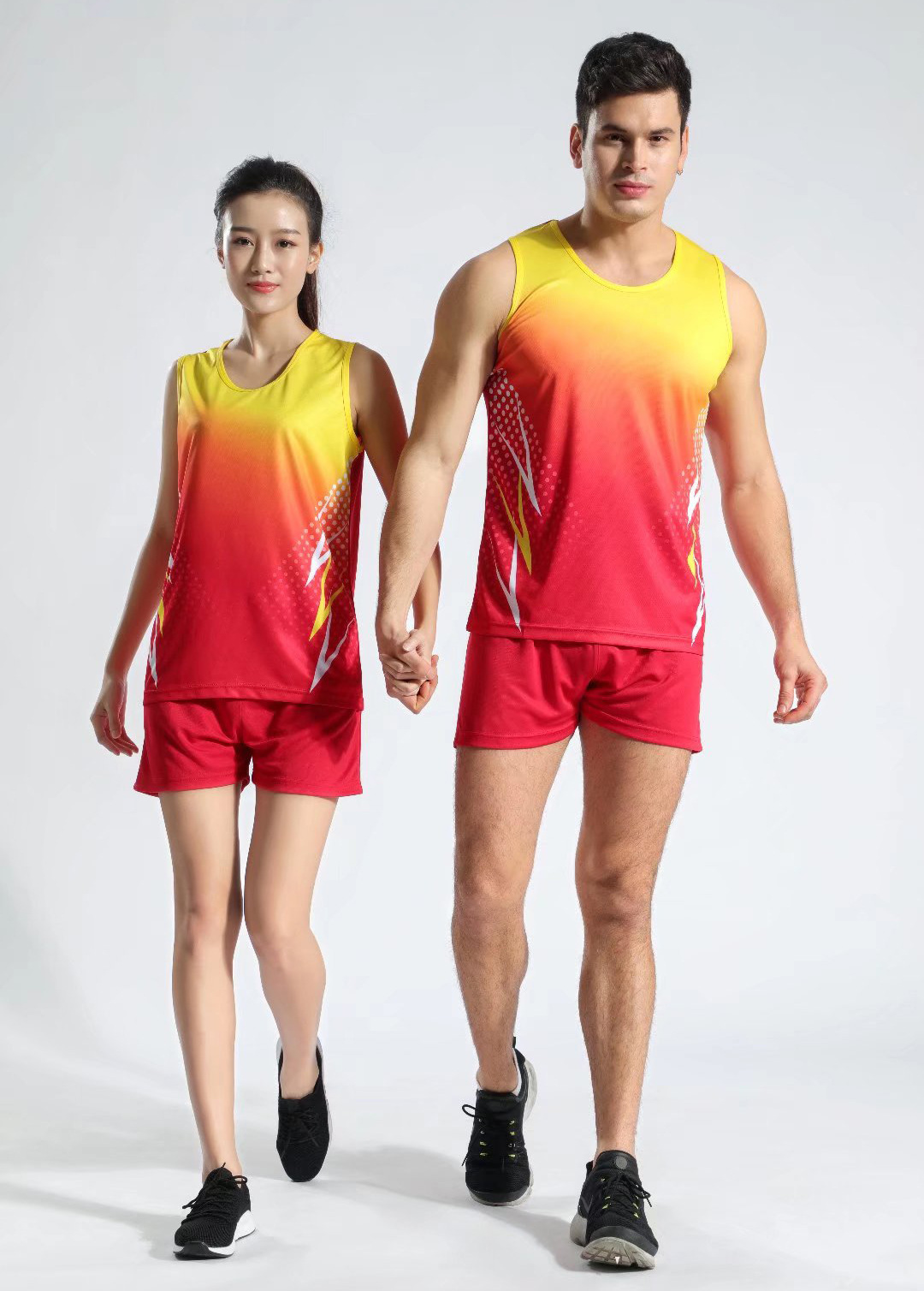 田径训练服印制男短女马拉松比赛背心学生运体考跑步运动套装