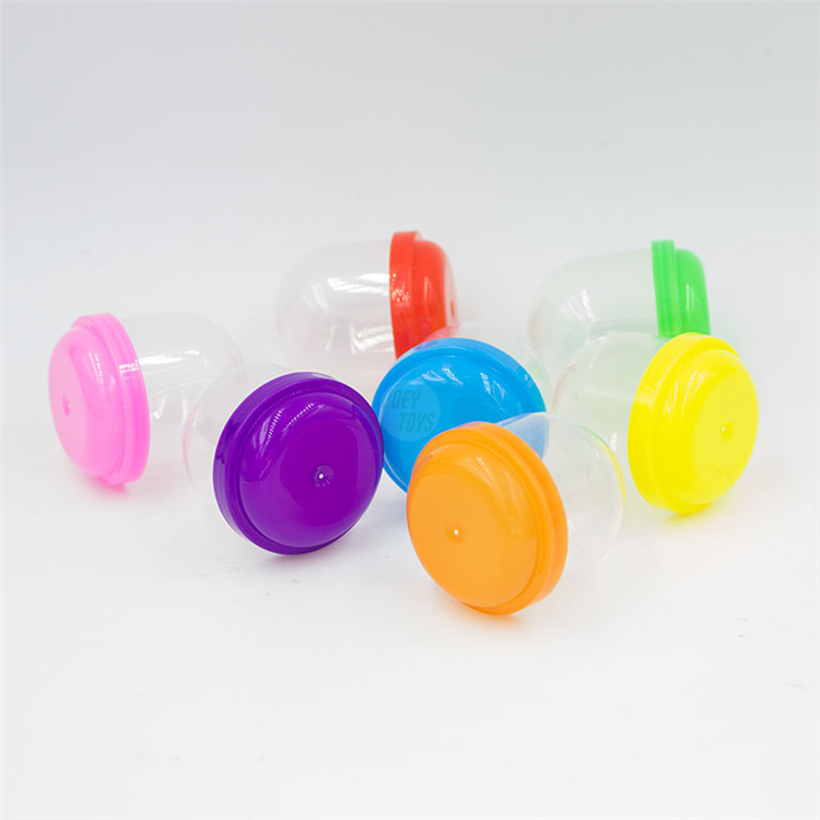 1-Inch Colorful Flat Eggshell Vending Acorn Toy Capsule