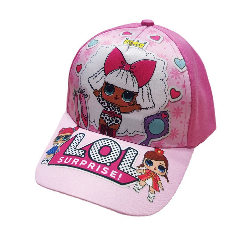 Cross-Border Spider-Man Children Baseball Cap Ice Princess Cartoon Peaked Cap Children Anime Superman Sun Protection Sun Hat