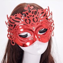 义乌面具厂家-舞会派对面具-万圣节面具威尼斯-金粉皇冠面具