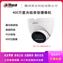 大华dahua400万星光级红外半球监控网络摄像机DH-IPC-HDW2433T-A