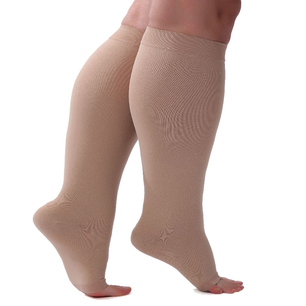 Middle Tube Foreign Trade Medical Extra Large Size Vein Prevention Thrombosis Stretch Socks Level 2 Compression Stockings 3xl4xl5xl6xl