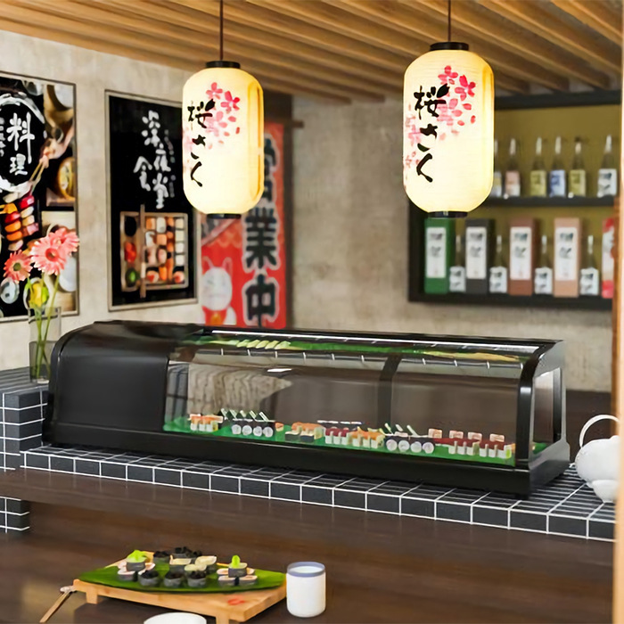 商用寿司刺身料理柜 冷藏展示单层台式小型 保鲜日料三文鱼食品柜