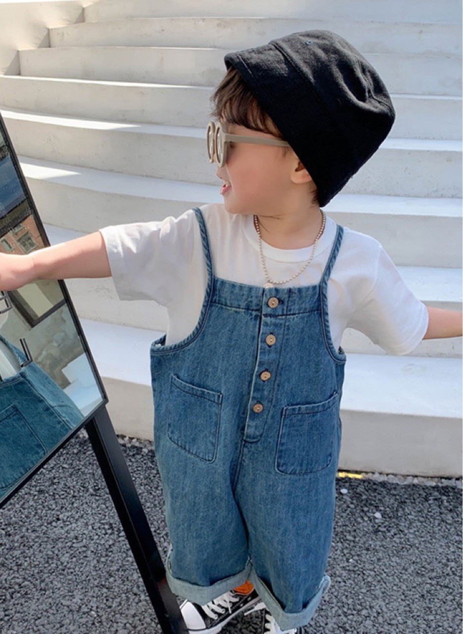 童装男童背带裤男童牛仔裤男童裤子儿童吊带裤裤子