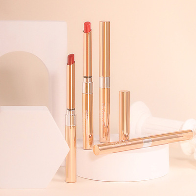 海伦丽人新款不易沾杯滋润雾面铝管口红抖音直播彩妆厂家批发代发