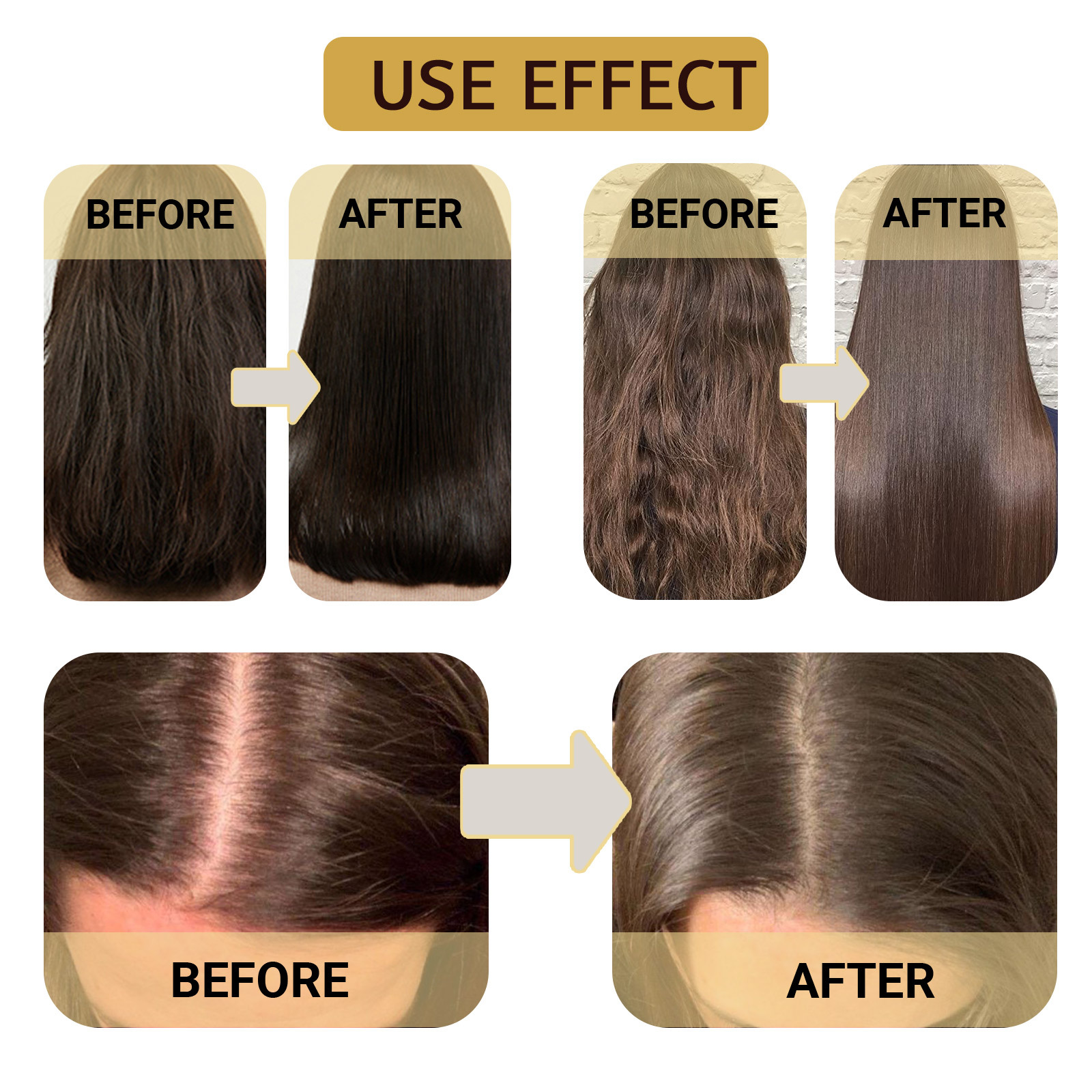 Eelhoe Repair Moisturizing Hair Mask Deep Moisturizing Repair Damaged Hair Anti-Drying Split Knot Anti-Hair Loss