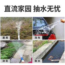上海人民12v24v48v60v家用电瓶车抽水机农用灌溉小型直流潜水言子