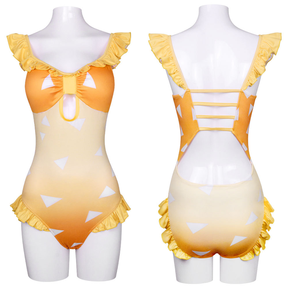 鬼灭之刃泳衣 炭治郎 祢豆子 我妻善逸 蝴蝶忍比基尼cos服工厂