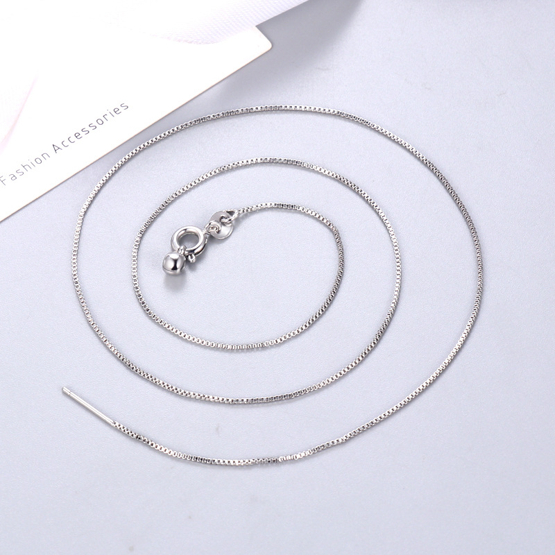 时尚针式定位万能项链女 个性dly可调节长短锁骨链 十字链条配链