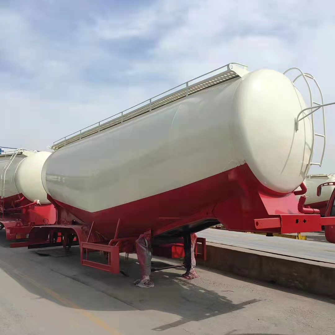 水泥散装罐车下灰半挂车油田储灰罐散装水泥罐车二手粉粒物料罐车