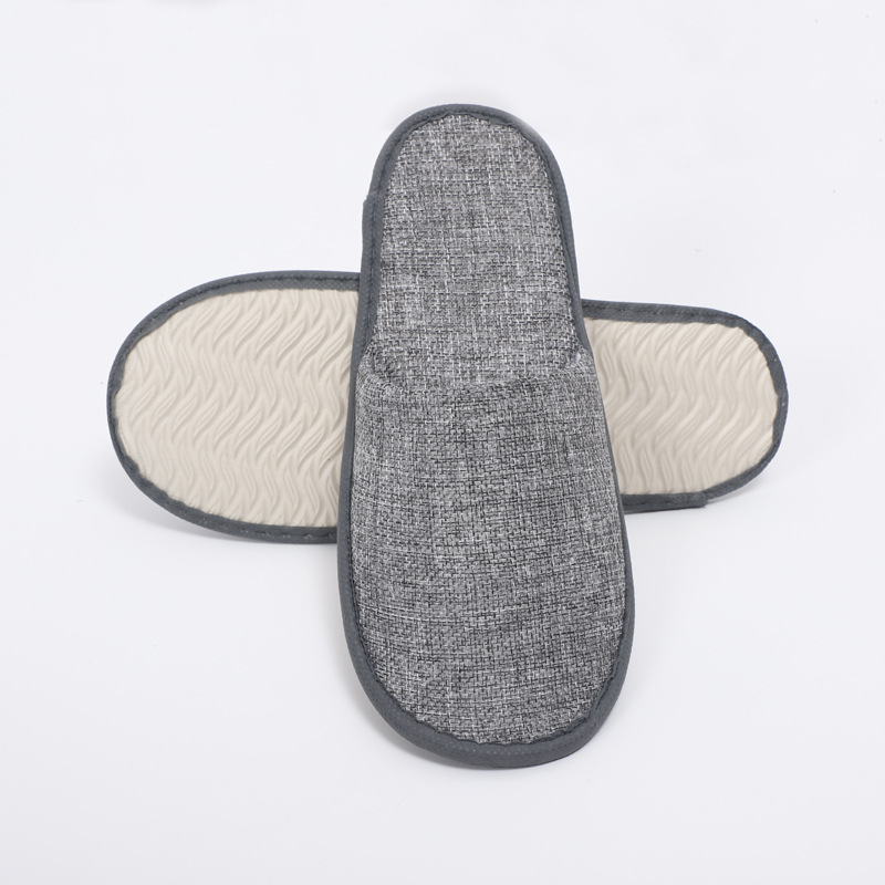 Hotel Disposable Slippers Thickened Non-Slip Sole Brushed Fabric Slippers Hotel B & B Guest Room Waiting Slippers Wholesale