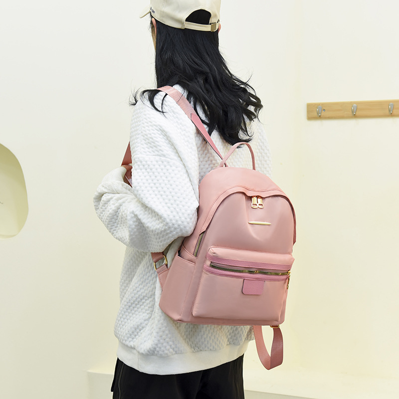 2022 Spring New Large Capacity Oxford Cloth Backpack Student Campus Schoolbag Ladies Korean Style Travel Backpack Wholesale