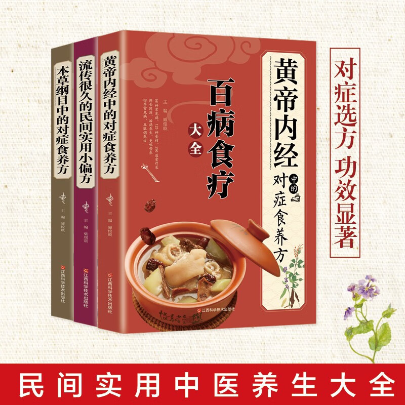 百病食疗大全全3册黄帝内经民间实用小偏方本草纲目中医养生书籍