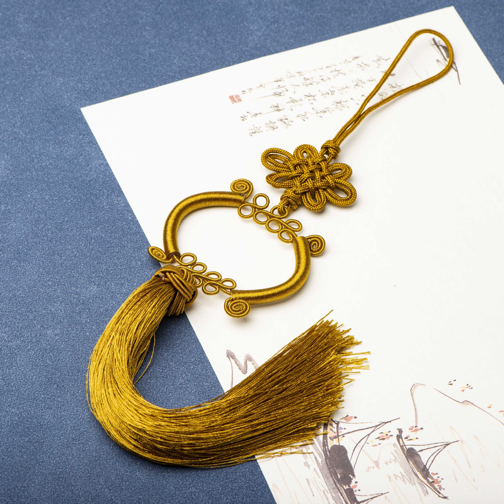 中国结流苏穗子貔貅架挂绳绑玉佩饰品香包diy民族风车挂家纺穗子