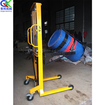 移动式仓库货架堆高车油桶铁桶液压搬运车塑料桶液压提升车