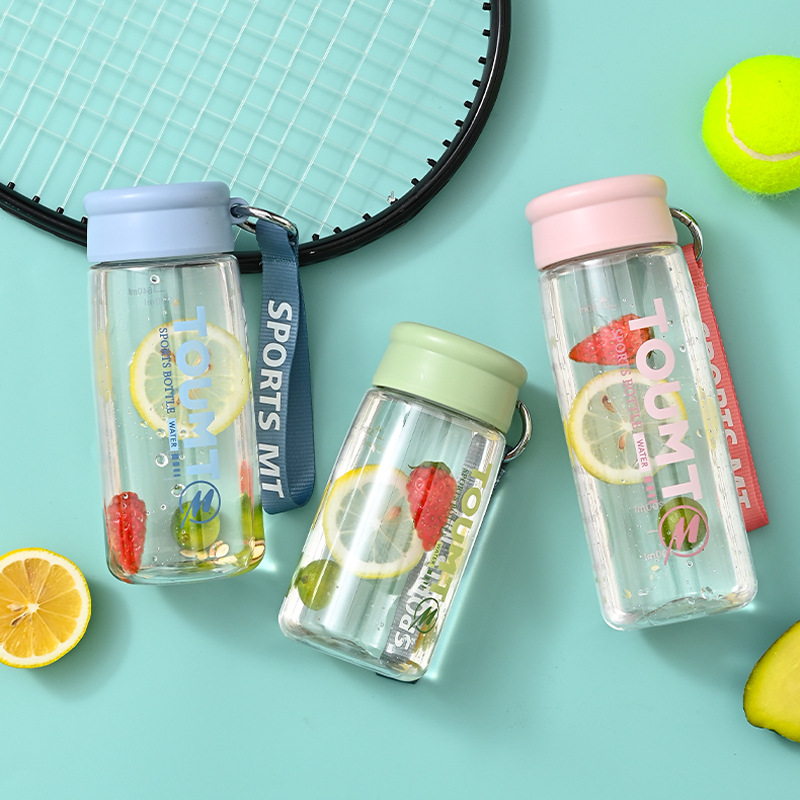 Children's Student Sports Water Cup Space Cup Drop-Resistant High Temperature Resistant Water Cup with Scale Factory Wholesale Plastic Water Cup