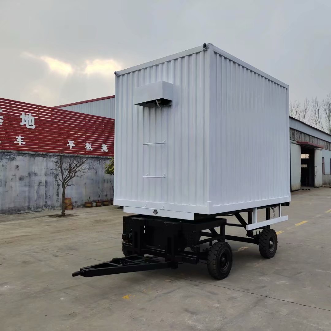 5万半挂箱式定制货运四轮拖车