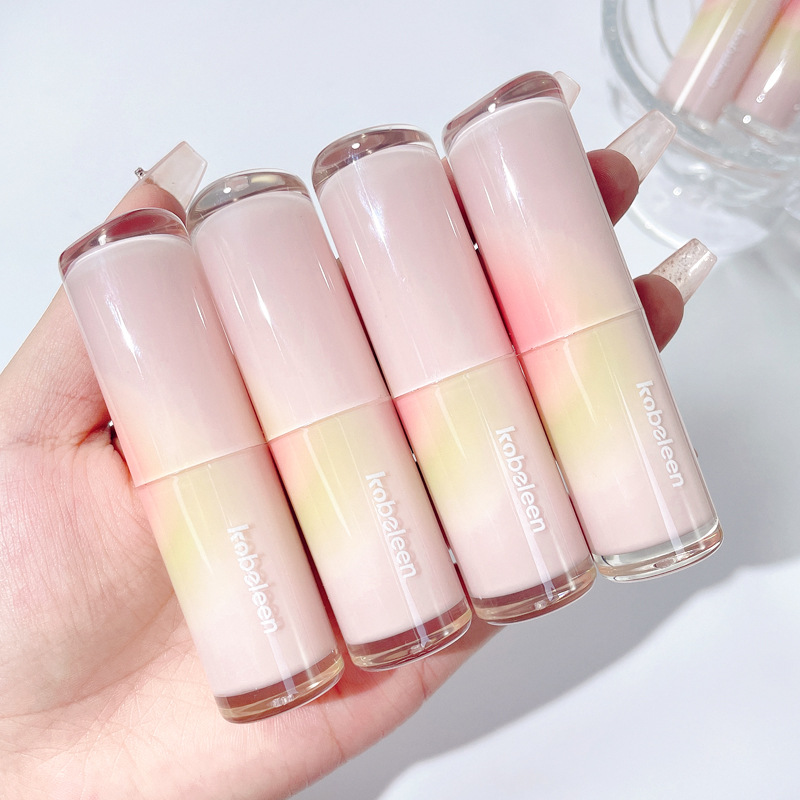 Kobeleen Light-Picking Lipstick Water-Light Mirror Lip Lacquer Nourishing Moisturizing Female White Girl Ins Style Lipstick Generation Hair