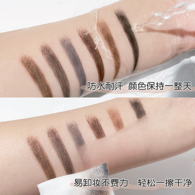 Genuine Goods Good Makeup Double-Headed Line Drawing Eyebrow Pencil Ultra-Fine Waterproof Not Smudge Long-Lasting Beginner Eyebrow Pencil Makeup Artist Special