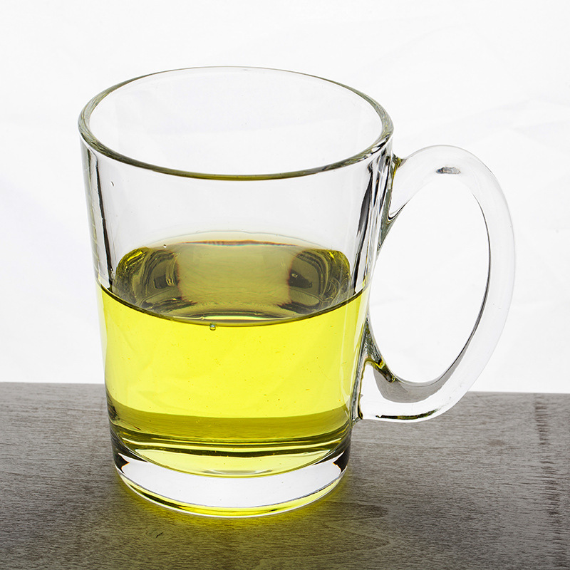 包邮带把玻璃茶杯 家用玻璃水杯子咖啡功夫茶杯耐热会议 饭店茶楼