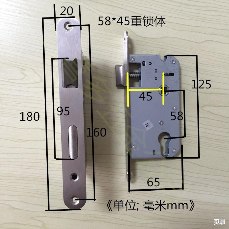 圆口圆头 58锁体5845不锈钢加重弹簧锁体180mm-阿里巴巴