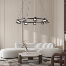 抖同现代极简客厅吊灯高端设计感简约大气北欧创意玻璃餐厅艺术卧