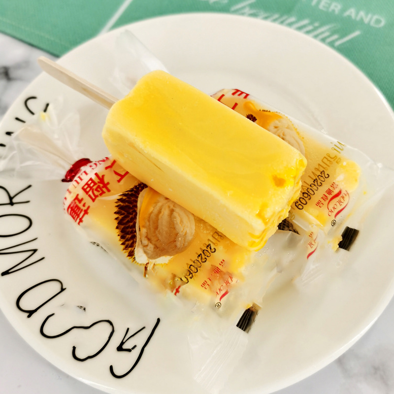 【40支】富迪手工榴莲雪糕儿童怀旧冰淇淋网红冰激凌冷饮批发整箱