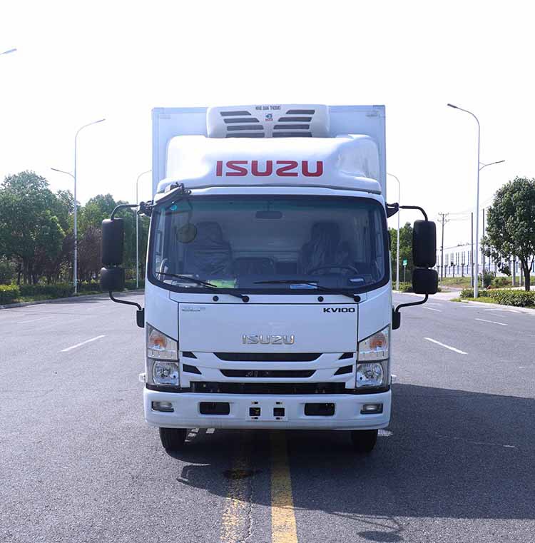 五十铃肉钩式冷链车 2 3五座式冷藏货车 蓝牌c本开市区可行驶