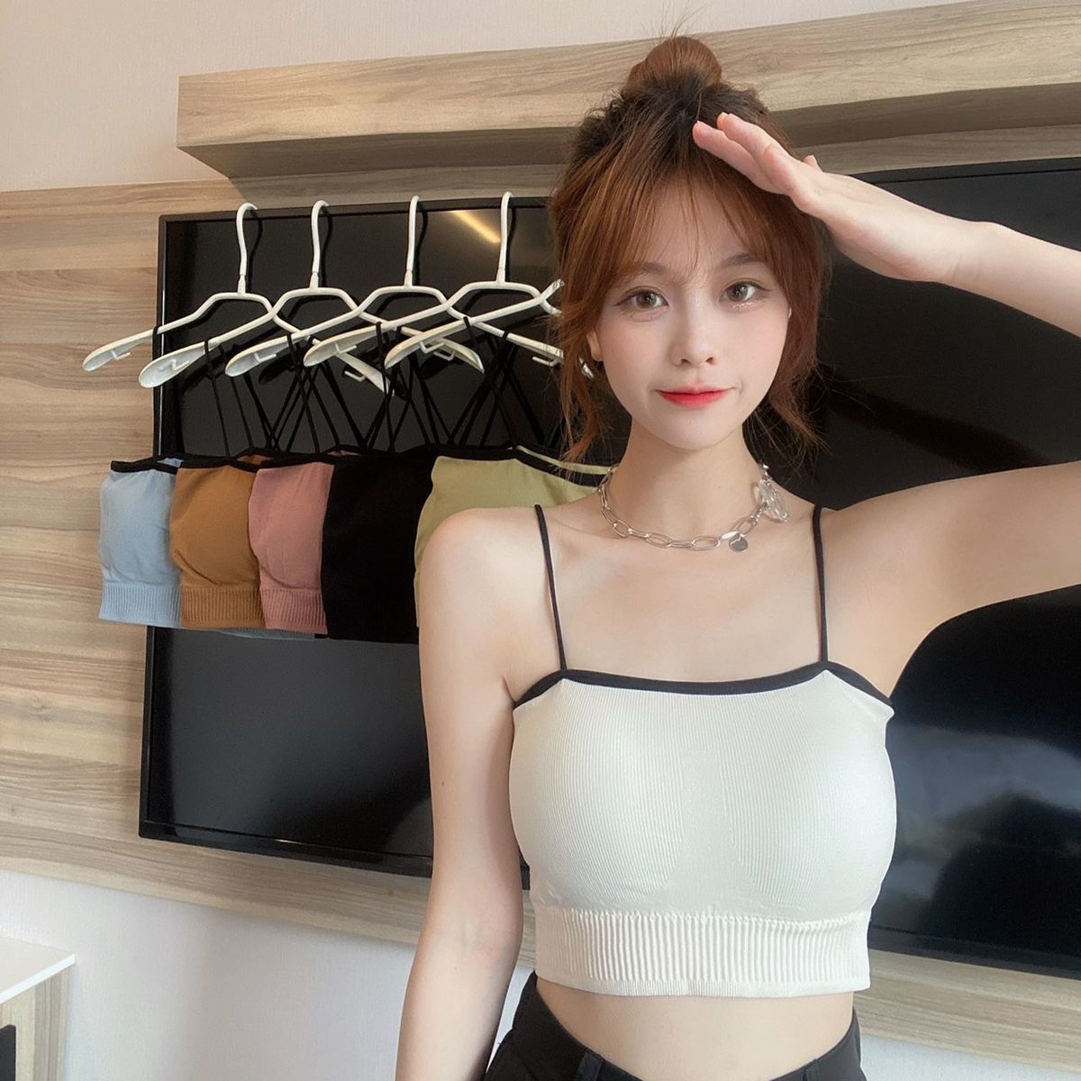 批发裹胸抹胸内衣女学生韩版小胸聚拢文胸薄款打底吊带背心女内穿