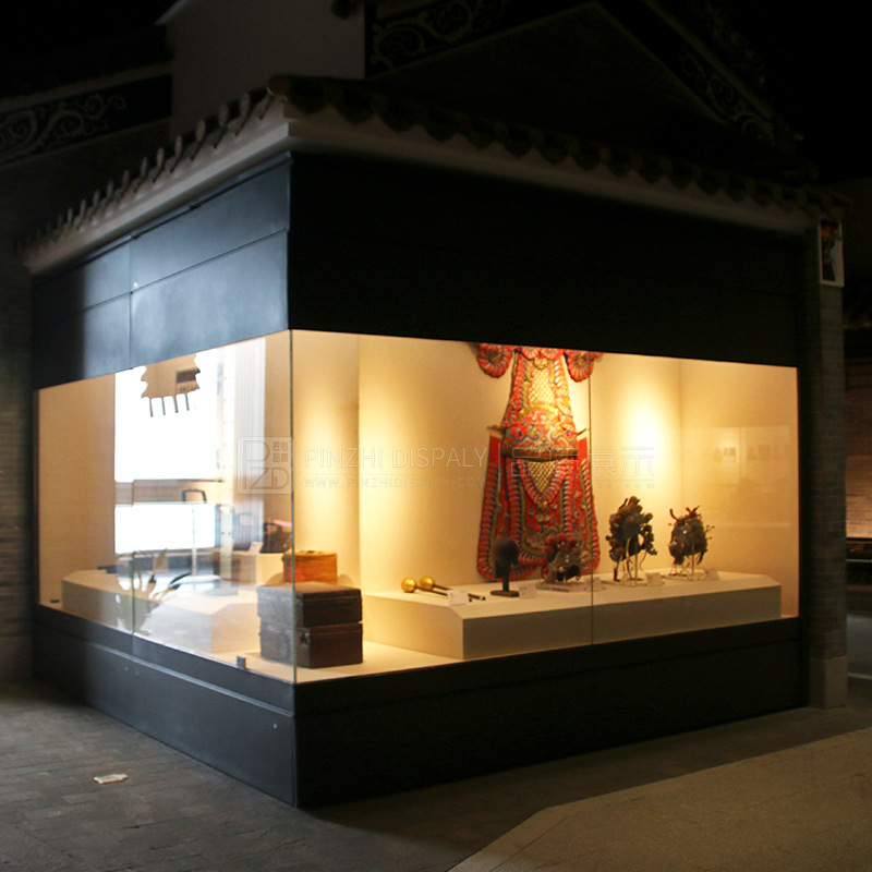 博物馆汉服文化陈列柜 文物展台古董文物瓷器字画展柜 玻璃展示柜