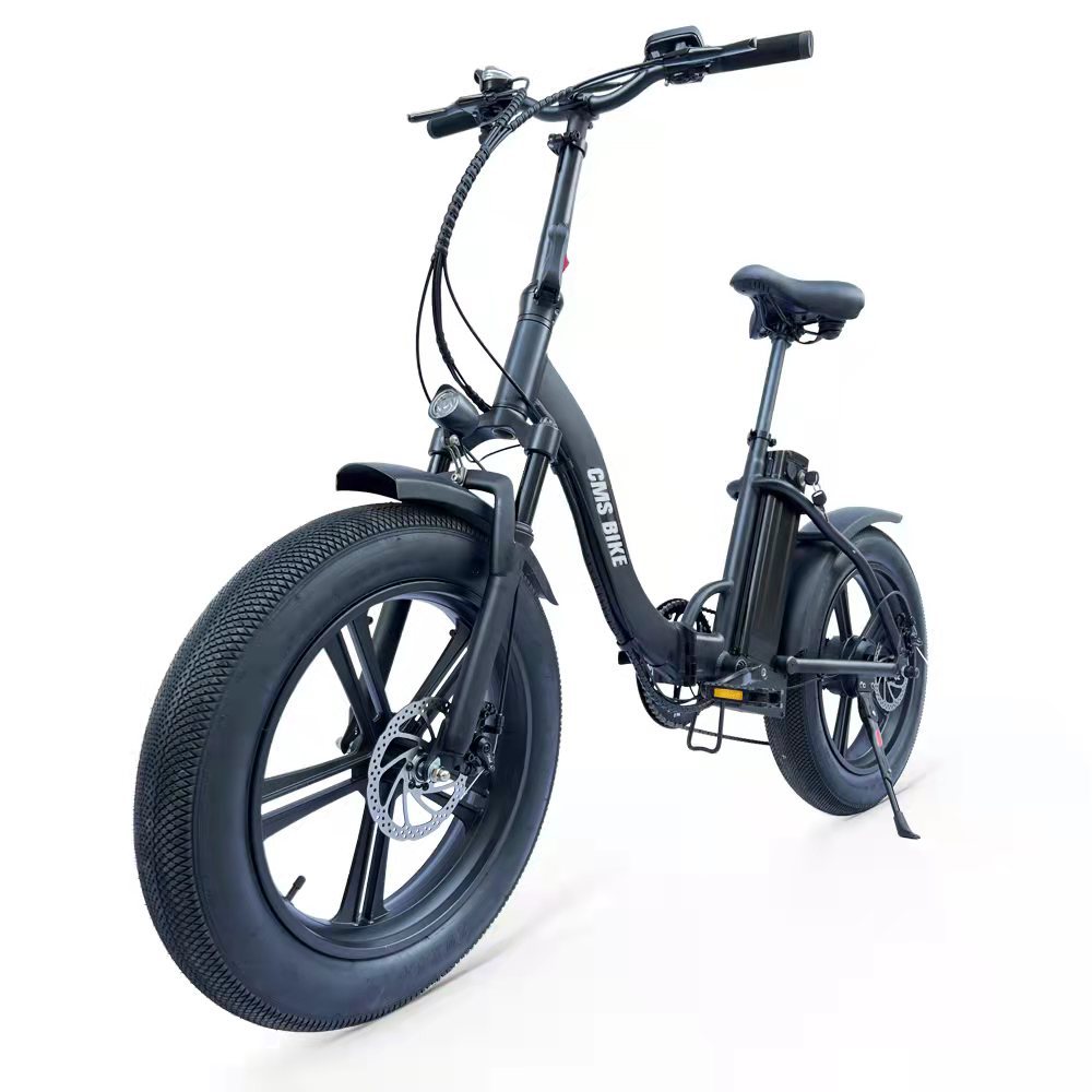 跨境热销20寸变速折叠助力电动自行车减震锂电胖胎山地电动车