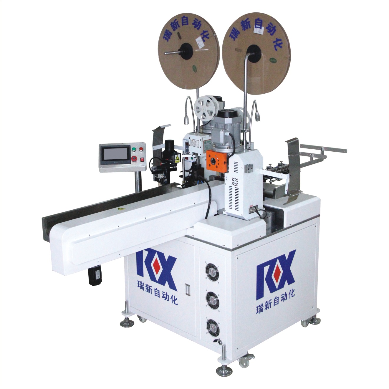 全伺服五线双头自动打端子机