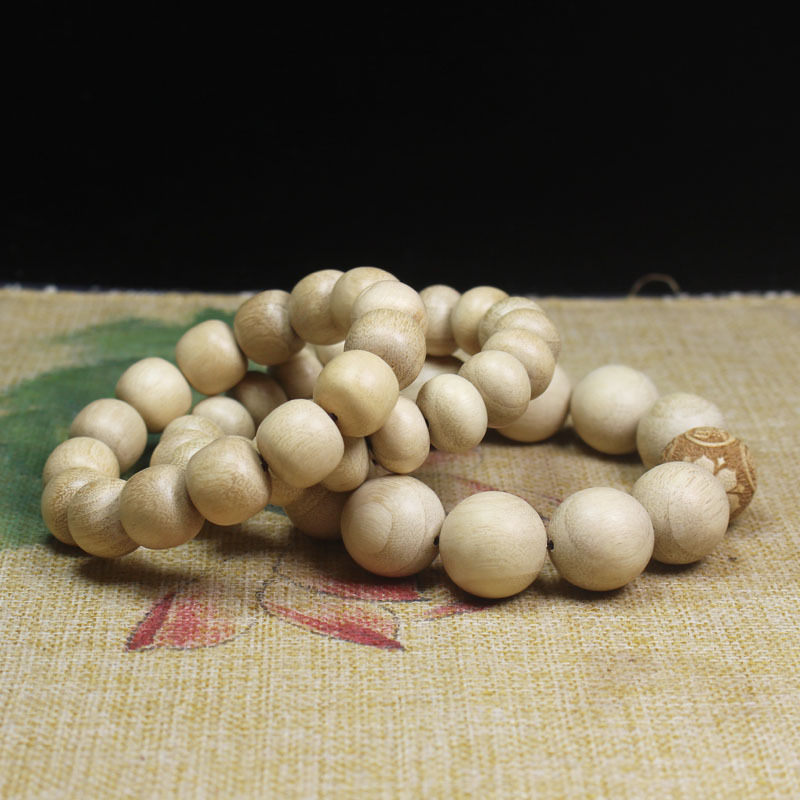 香樟木桶珠佛珠手串算盘珠手串 文玩手链饰品男女礼物自然香