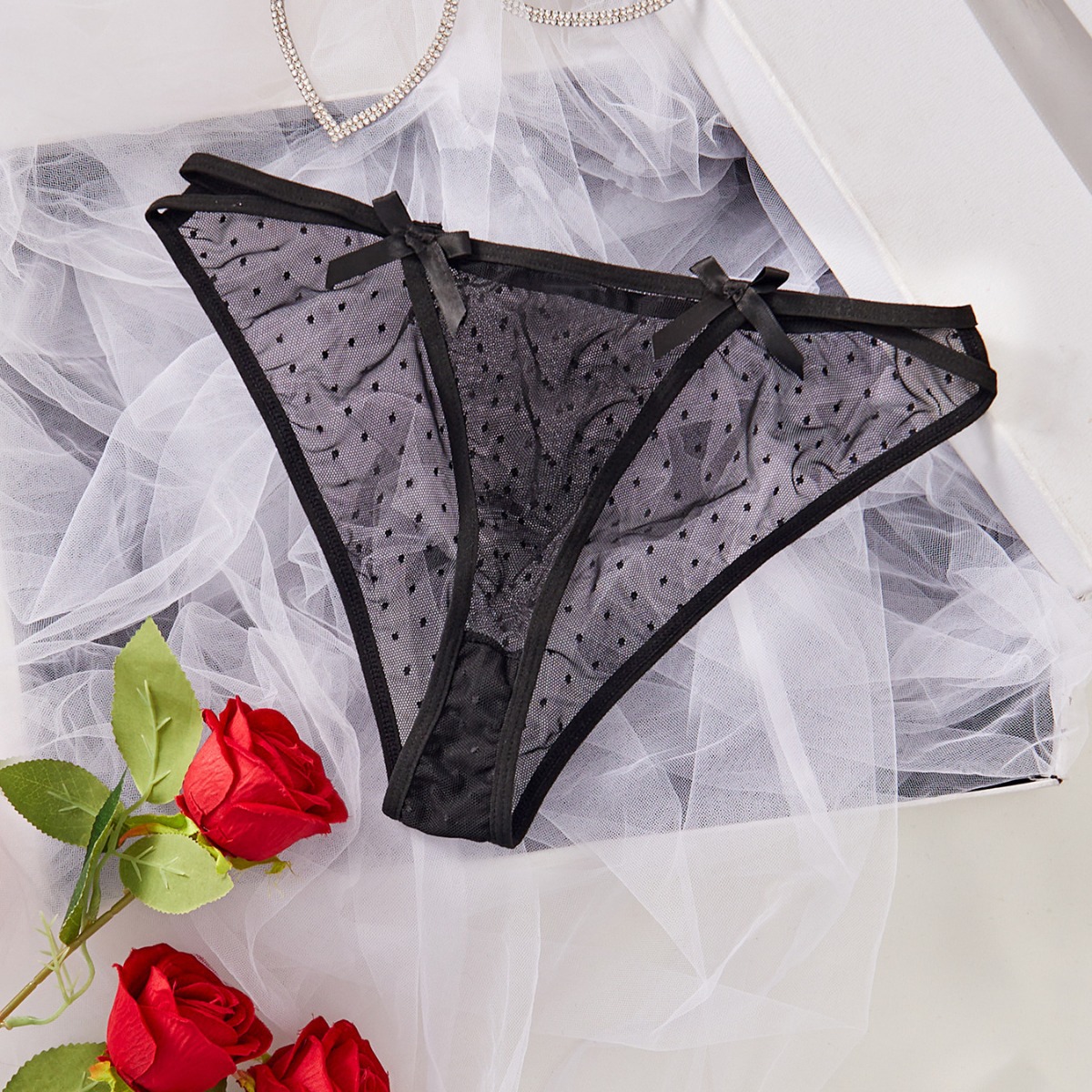 高品质情趣内裤睡衣性趣调情网纱透视激情三角裤亚马逊货源批发