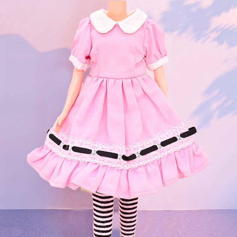 blythe娃衣 小布连衣裙洋装裙子1/6yosd ob11 bjd6分娃娃衣服现货