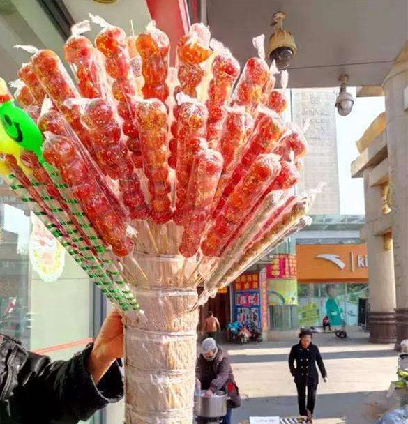 糖葫芦架子展示架插台木靶子老式冰糖葫芦专用稻草把子肩抗摆摊用