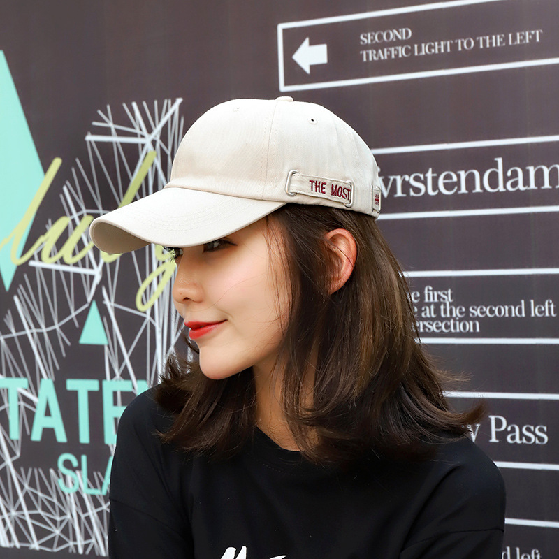 Baseball Cap for Women Spring and Autumn Korean Style Letter S Standard 2022 New Fashion All-Matching Summer Face-Looking Small Peaked Cap for Men