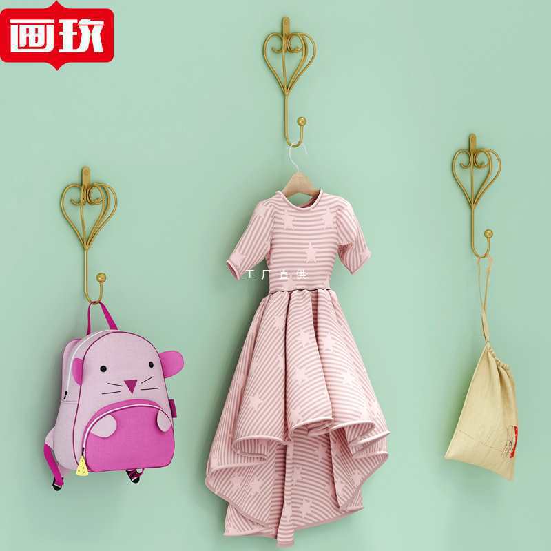 童装店挂钩 墙挂服装店上墙货架皇冠创意造型网红装饰壁挂挂衣钩