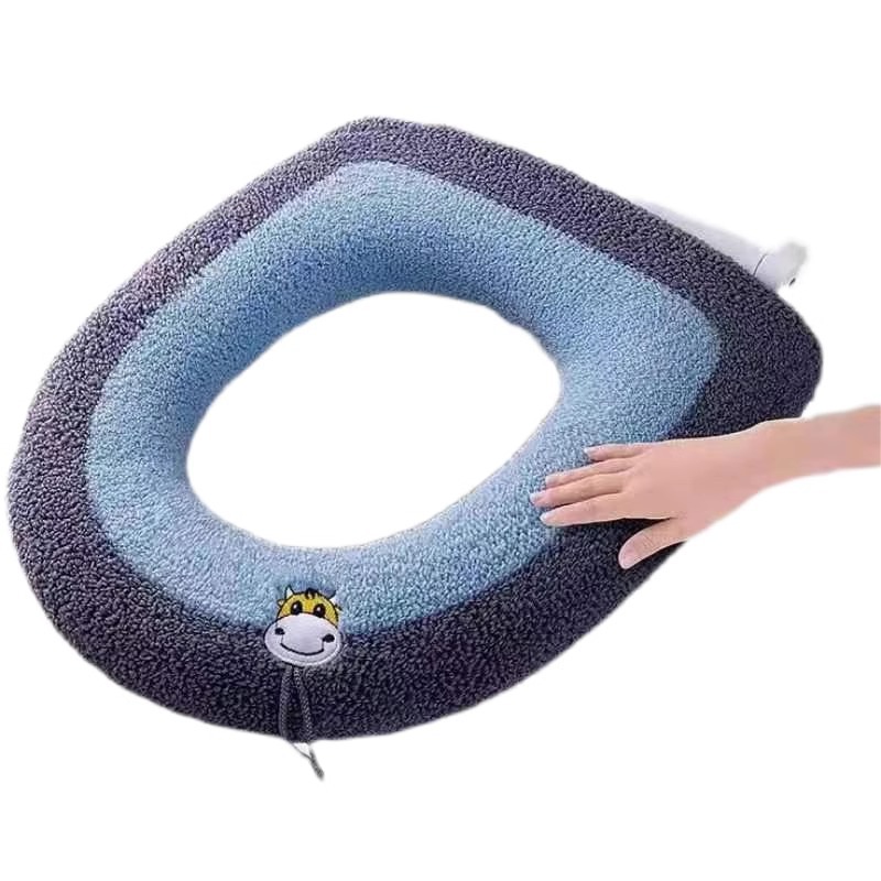 Domestic Toilet Toilet Mat Autumn and Winter Potty Seat Padded Velvet Thickened Toilet Seat Four Seasons Universal Toilet Seat Cover