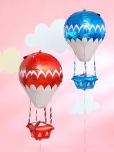 4D户外热气球风筝线飞空铝箔飘空气球婚庆饰品卡通儿童充气玩具跨