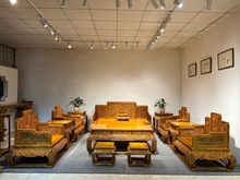 金丝楠木霸气实木沙发十三件套小叶桢楠古典中式茶几座椅组合