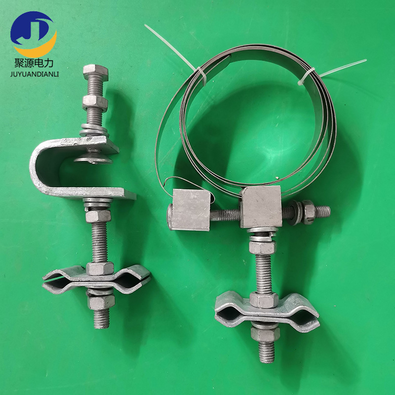 opgw光缆杆塔金具引下线夹 杆用下引线夹 热镀锌塔用引线卡具