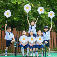 儿童毕业幼儿园手拿托杆气球合照氛围拍照道具户外学校装饰布置