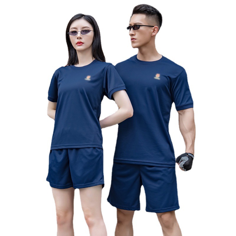 新式消防体能训练服批发夏季火焰蓝上衣救援团体作训服装速干透气