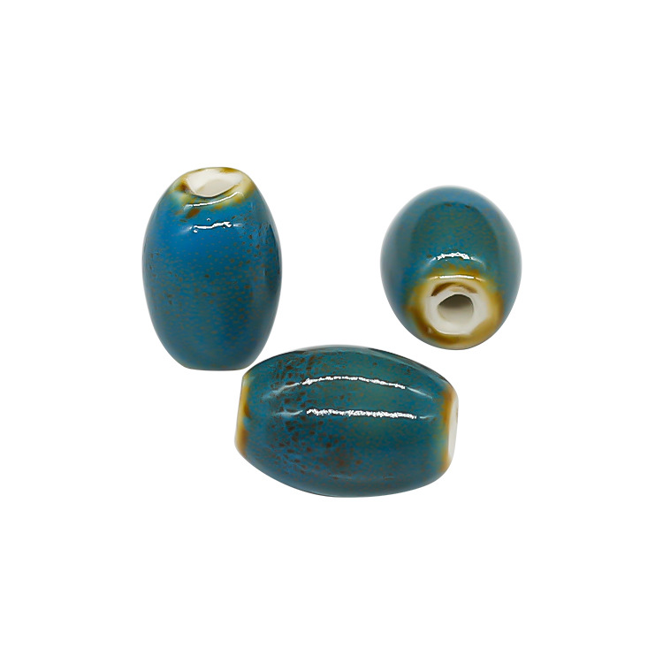 Hot Sale Ceramic Barrel Beads Diy Materials Accessories Ceramic Shaped Beads Necklace Pendant Scattered Beads Small Jewelry Wholesale