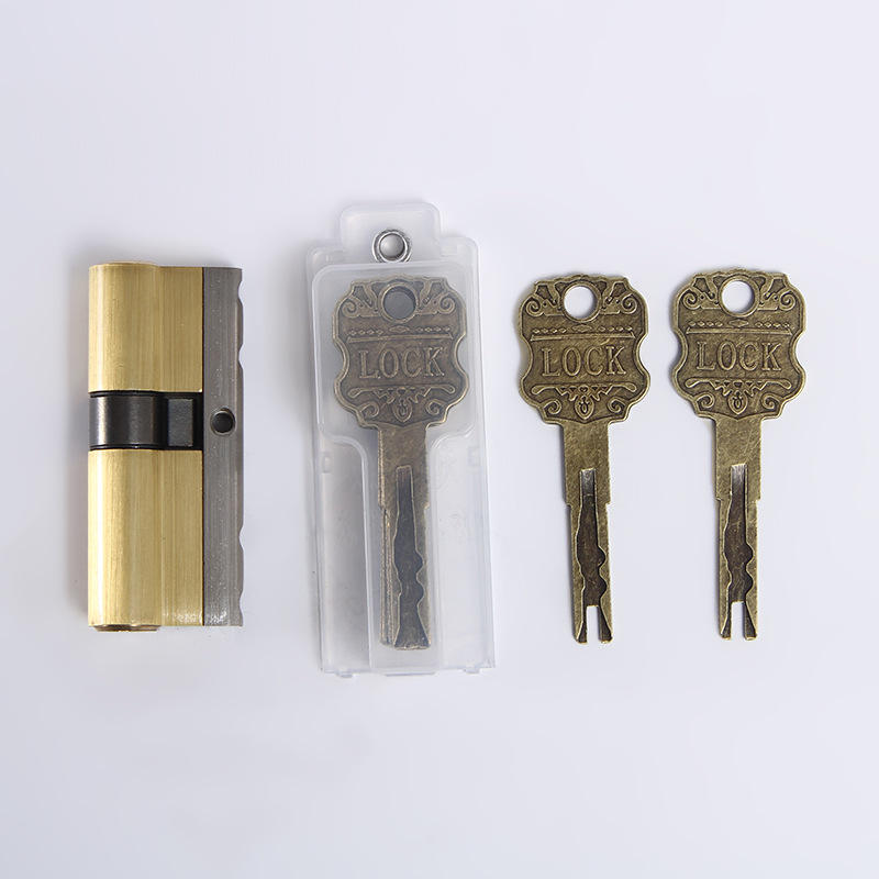 叶片锁芯 全铜铁钥匙叶片锁芯 ab多轨道c级锁芯2 6加钢梁防打断