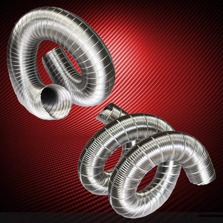 不锈钢烟管180 18cm波纹管大口径高温管耐高温可弯曲定型万向管